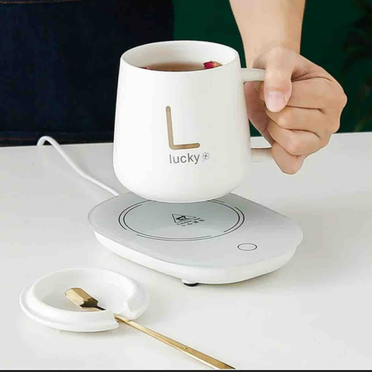 ☕🔥 Taza Calentadora Eléctrica Lucky